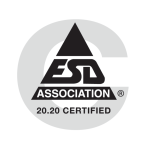 ESD Association logo saying we are certified